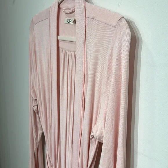 UGG Aldridge Mini-Striped Knit Wrap Robe - Picture 6 of 16